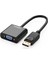 Displayport Erkek To VGA Dişi Görüntü Dönüştürücü Siyah 1