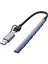 Type-C USB 3.0 7 Portlu Hub Otg Çoğaltıcı Pc Telefon Bilgisayar Uyumlu Veri Aktarımı Mouse Klavye Bağlantısı ADS303D 1