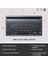 BK100 Kablosuz Bluetooth Şarj Edilebilir, Çoklu Cihaz ile Uyumlu, Telefon/tablet Tutucu Kart Yuvası, Akıllı Uyku Modlu, 40 Saat Çalışma, 78 Tuş, Kompakt Ultra Ince Qwerty Türkçe Q Klavye Gri 3