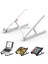 Bix X1 Laptop Sehpası, Katlanabilir, Tablet Sehpası, Alüminyum Alaşım, Online Sınıf Çalışması, Duruşu Iyileştirme, Isı Dağılımı, iPad ve 10-15,6 Inç Olan Tüm Cihazlar ile Uyumlu. Beyaz 1