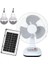 PM-22009 3 Kademeli Şarjlı - Solarlı Fan Vantilatör Ampul - Ledli - Powerbank 1