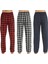 Pijalüx Erkek Kareli Poplin Cepli Alt Pijama 3