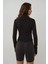 Kadın Dar Kalıp Uzun Kollu Aktif Üst Black 14