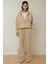 Kadın Oversized Geniş Paça Eşofman Altı Natural 9