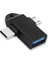 3'ü 1 Arada Micro USB Type-C Otg Dönüştürücü Adaptör Otg C Tipi Adaptör 2 In 1 Otg Mikro USB Dönüştürücü USB C 3.0 Disk Fare Konektörü Akıllı Telefon USB Tak Çalıştır 3 In 1 1