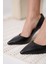 Zelena Kadın Mat Siyah Stiletto 4