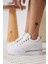 Alice Beyaz Kadın Gizli Topuklu Sneaker 1
