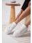 Alice Beyaz Kadın Gizli Topuklu Sneaker 4