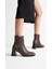 Vera Kadın Acı Kahve Topuklu Bot 2