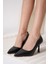 Zelena Kadın Mat Siyah Stiletto 1