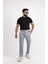 Modern Tarz Desenli Örme Jogger Erkek Pantolon 1