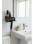 Metal Saç Kurutma Makinesi Tutacağı ve Banyo Rafı Fön Makinesi Askısı 15X15X20 cm 1