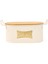 Ahşap Kesme Tahtalı Ekmek Kutusu - Krem - 33 cm 2