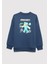 Minecraft Baskılı Lacivert Sweatshirt 6S10164-70720 2