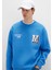 M Logo Nakış Detaylı Mavi Sweatshirt 0S10492-81330 2