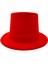 Bfs Kırmızı Renk Plastik Nubuk Kadife Kaplama Fötr Şapka 11 cm 1