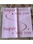 Pembe Çiçek Ambalaj Kağıdı 5’li – “super Love You” Yazılı Romantik Tasarım 7
