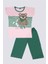 Kız Çocuk Ayıcık Desenli Alt Üst Pijama Takımı 3