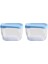 Snowbox 3'lü Saklama Kabı - Mavi 2
