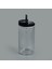 Vakumlu Cam Kavanoz - Şeffaf / Siyah - 600 ml 3