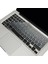 MacBook Klavye Filmi Türkçe Q Kaplama Ultra Ince Silikon Air Pro Eski USB Li Modeller 2008-2017 Uyumlu Yıkanabilir Koruyucu Film Renkli Baskı Siyah Gri 1