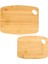 Bambu 2'li Kesme Tahtası - Kahverengi 1
