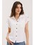 Kadın BDART Cep Detaylı Dokulu Gömlek White 6