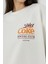 Kadın Baskılı Yuvarlak Yaka Sweatshirt White 16