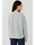 Kadın Baskılı Yuvarlak Yaka Sweatshirt Grey 12