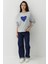 Kadın Baskılı Yuvarlak Yaka Sweatshirt Grey 13