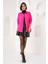 Kadın BDART Cepli Oversize Düğmeli Keten Karışımlı Gömlek Pink 8