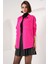 Kadın BDART Cepli Oversize Düğmeli Keten Karışımlı Gömlek Pink 10