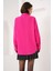 Kadın BDART Cepli Oversize Düğmeli Keten Karışımlı Gömlek Pink 12