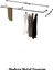 Metal Duvara Monte Elbise Askısı Minimalist Portmanto Askılığı 145X25 cm 3