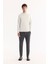 Erkek Ekru Yarım Balıkçi Yaka Basic Düz Rayon Kazak B005151 6