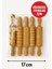 Ahşap Merdane Seti 5 Li 1 Paket Oyun Hamuru Şekillendirici ve Gıda Için Uygun Naturel Merdane Seti 17 cm 4