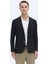Siyah Çizgili Modern Fit Ceket 8