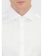 Beyaz Düz Slim Fit Dokuma Klasik %100 Pamuk Gömlek 6