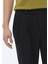Siyah Düz Dokuma Carrot Fit Smart Casual Pantolon 6