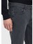 Antrasit Düz Slim Fit Denim Pamuk Karışımlı Pantolon 6