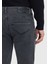 Antrasit Düz Slim Fit Denim Pamuk Karışımlı Pantolon 7