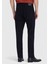 Lacivert Düz Dokuma Slim Fit Casual Pamuk Karışımlı Pantolon 10