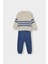 Erkek Bebek 2'li Takım Triko Çizgili Kazak Alt F2601A525AU 1