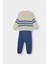 Erkek Bebek 2'li Takım Triko Çizgili Kazak Alt F2601A525AU 4