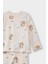 Kız Bebek Pijama Takımı Ayı Baskılı Uzun Kollu Fitilli Kaşkorse Üst Uzun Alt F7537A525AU 3