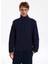 Dik Yaka Düz Lacivert Erkek Sweatshırt J5WM-SWT7222 4