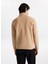 D5WM-SWT3300 Bej Fermuarlı Yaka Basic Düz Erkek Polar Sweatshırt 5