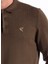 Polo Yaka Basic Düz Haki Melanj Erkek Kazak F5WM-KZK 2553 4