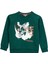 Baskılı Erkek Çocuk Koyu Yeşil Sweatshırt D5WB-SWT3046 1
