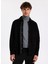 Tam Balıkçı Yaka Slim Fit Düz Gri Melanj Erkek Kazak F5WM-KZK 2524 3